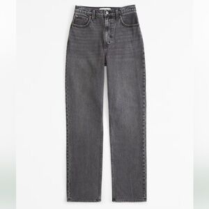Abercrombie & Fitch gray jeans - Ultra High Rise 90s Straight Jean
